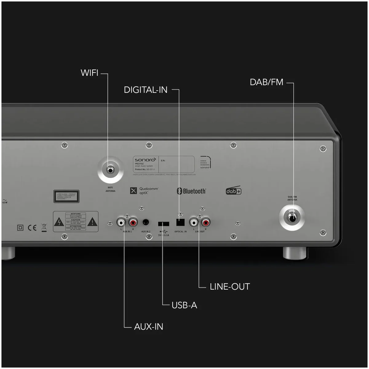 Sonoro PRESTIGE grafiet Smart all-in-one audiosystem - Image 5