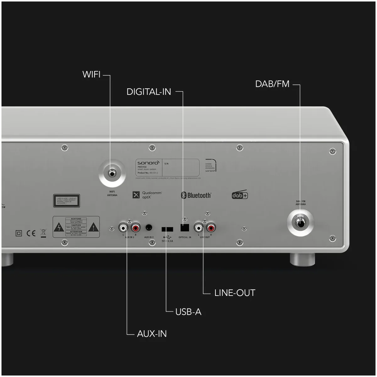 Sonoro PRESTIGE zilver Smart all-in-one audiosystem - Image 5
