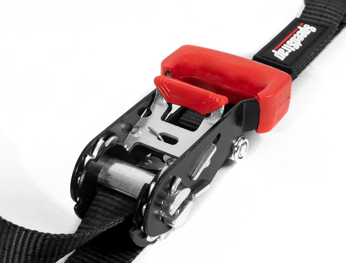 Speedstrap Ratchet Tie-down 25 mm x 4.5 m spanbanden met S-haken en lus (2 stuks) - Image 2