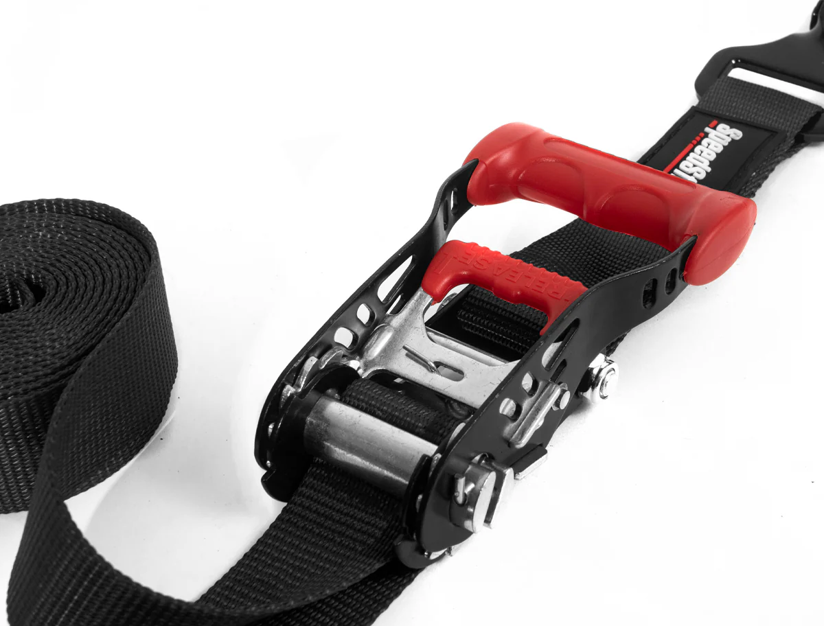 Speedstrap Ratchet Tie-down 38 mm x 3 m spanbanden met S-haken en lus (2 stuks) - Image 2