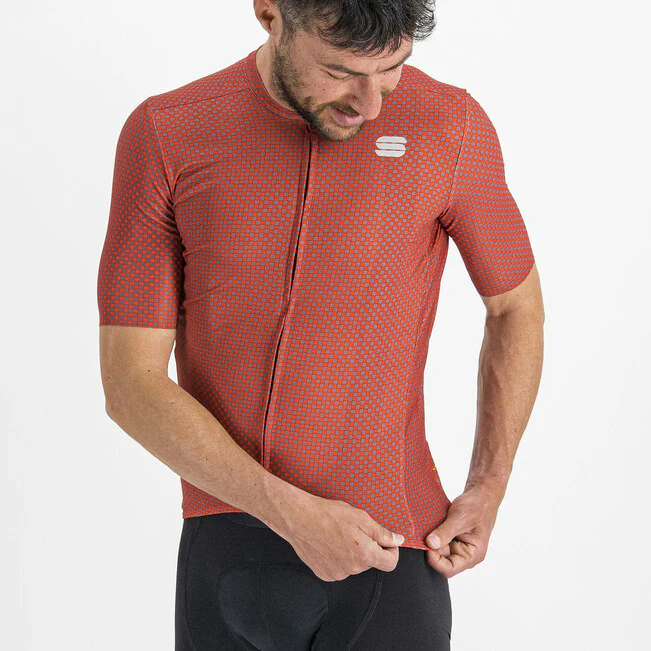 Sportful Checkmate fietsshirt korte mouwen rood heren - Image 3