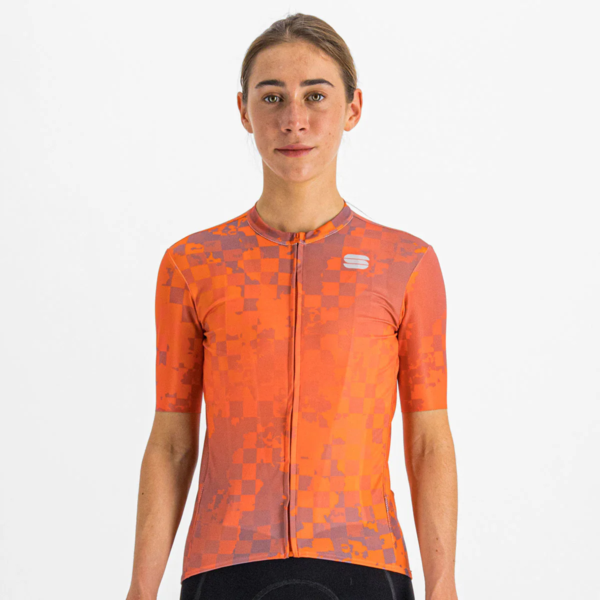 Sportful Rocket fietsshirt korte mouwen oranje dames