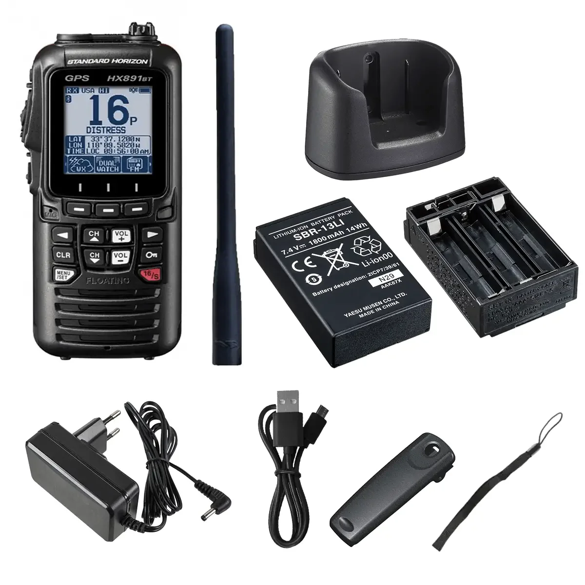 Standard Horizon HX891BT/E handmarifoon met GPS, DSC, ATIS en Bluetooth zwart (VDES-gereed) - Image 2