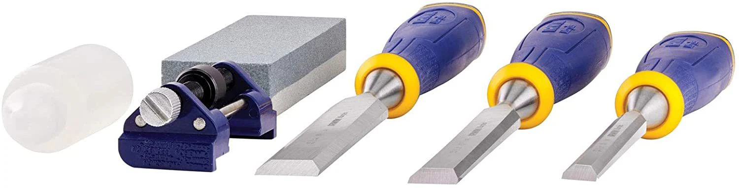 Stanley Irwin Beitelset MS500 3 stuks+slijp gereedschap - Image 2