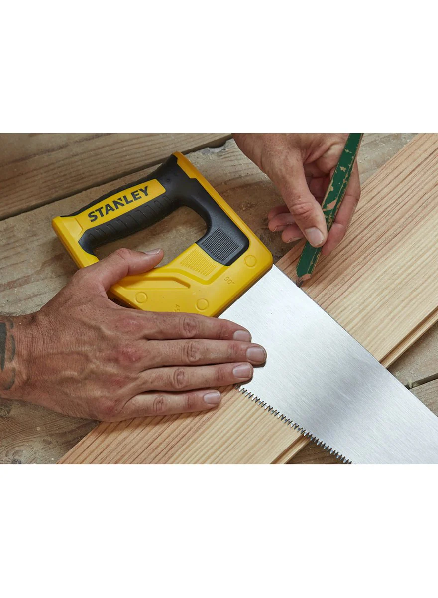 Stanley STHT1-20352SB handzaag, tradercut 550mm 8tpi, met gratis tylon 5-19mm rolmaat - Image 2