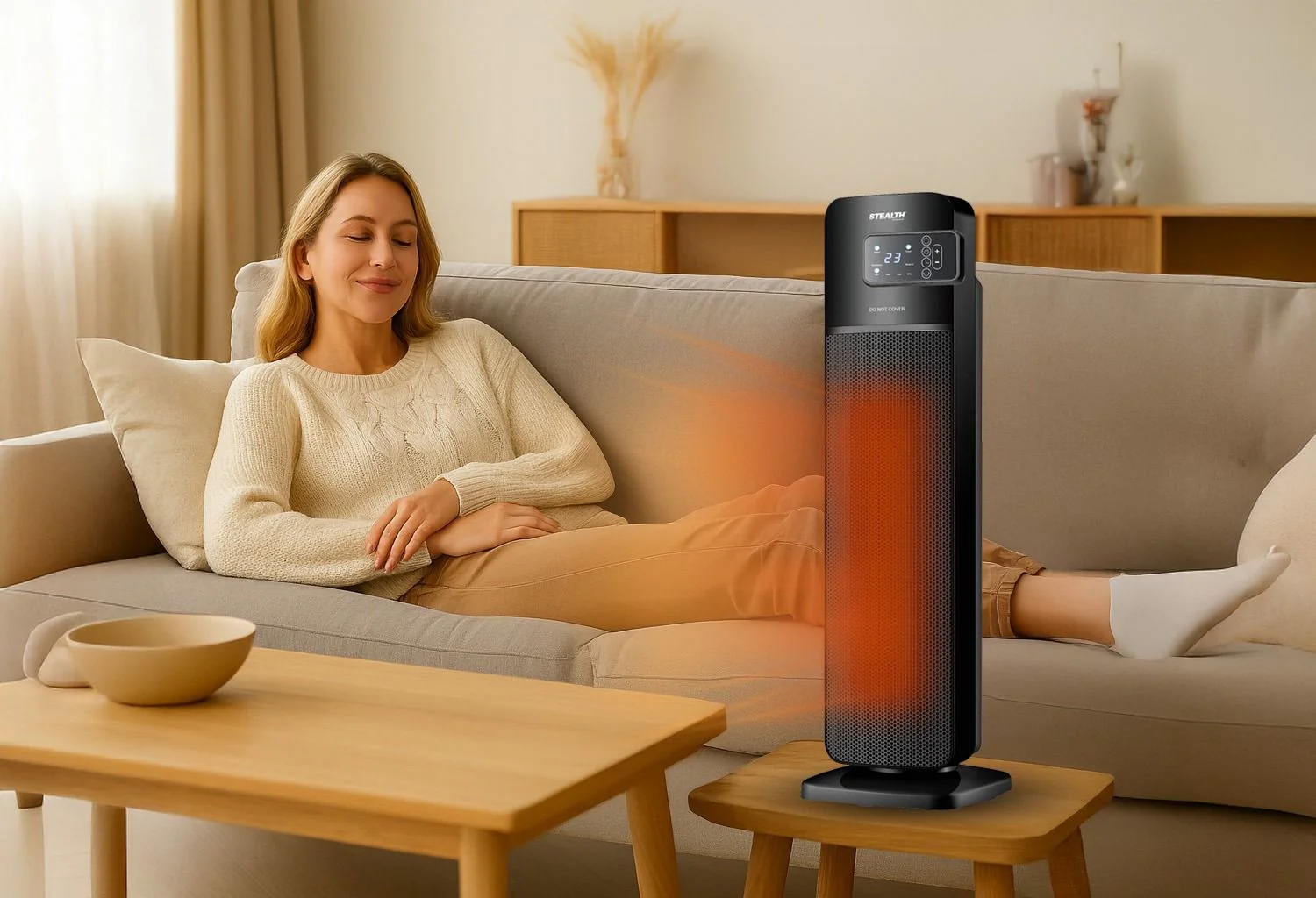 Stealth ST-TF2000W Hot en Cool Tower ventilator - Image 6