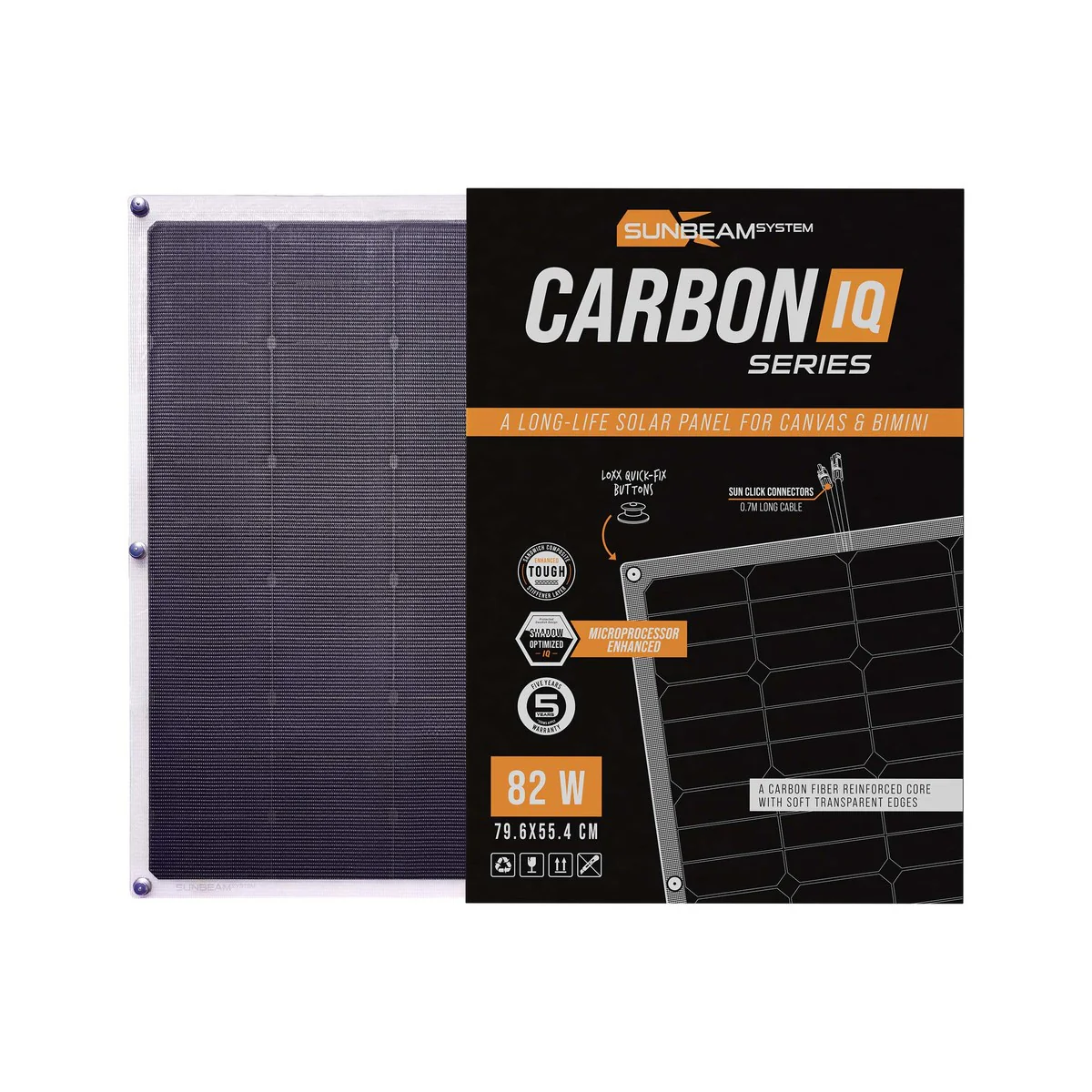 SUNBEAMsystem Carbon IQ 116W Zonnepaneel 1078x554 mm - Image 4