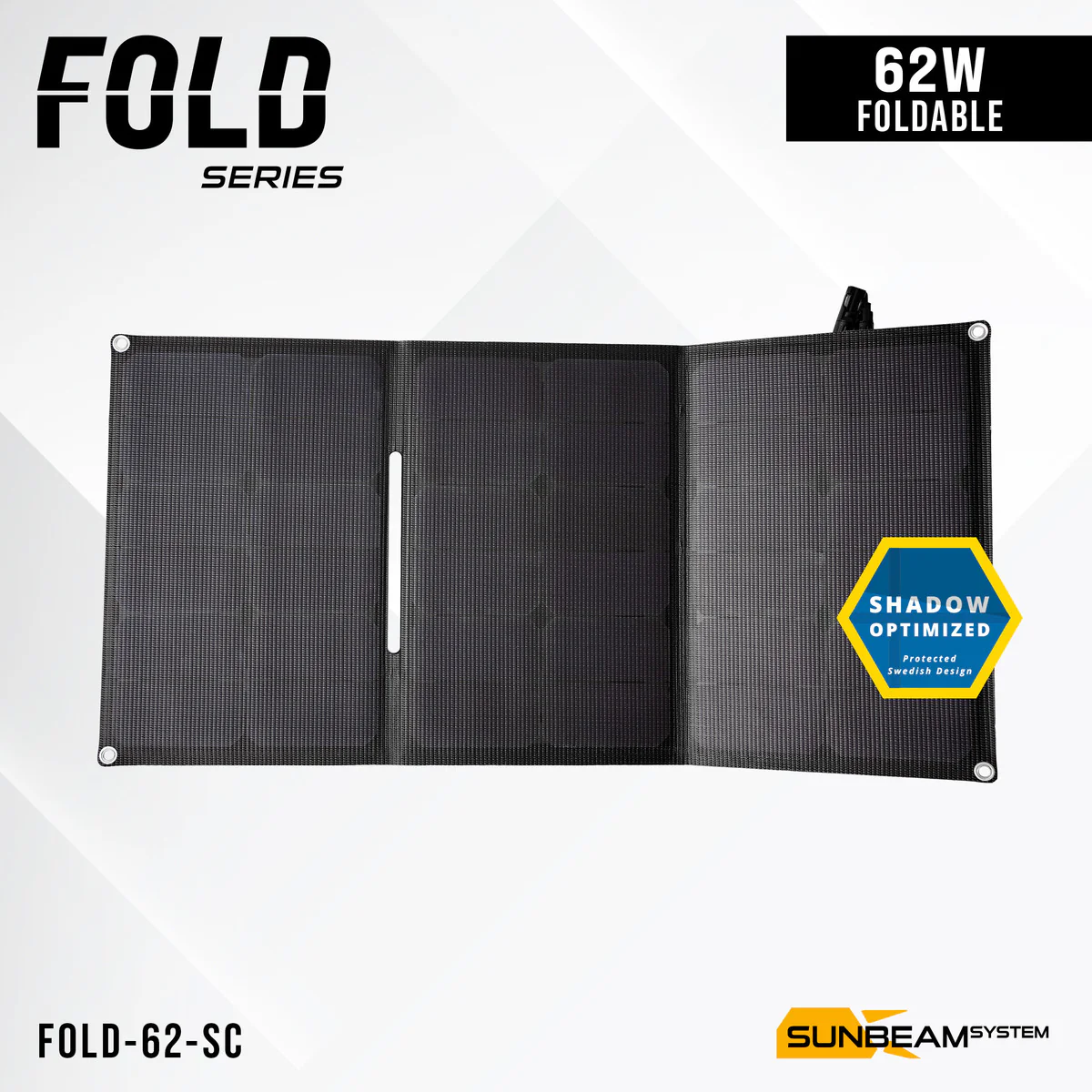 SUNBEAMsystem Fold 62W Opvouwbaar Zonnepaneel 850 x 420 mm - Image 3