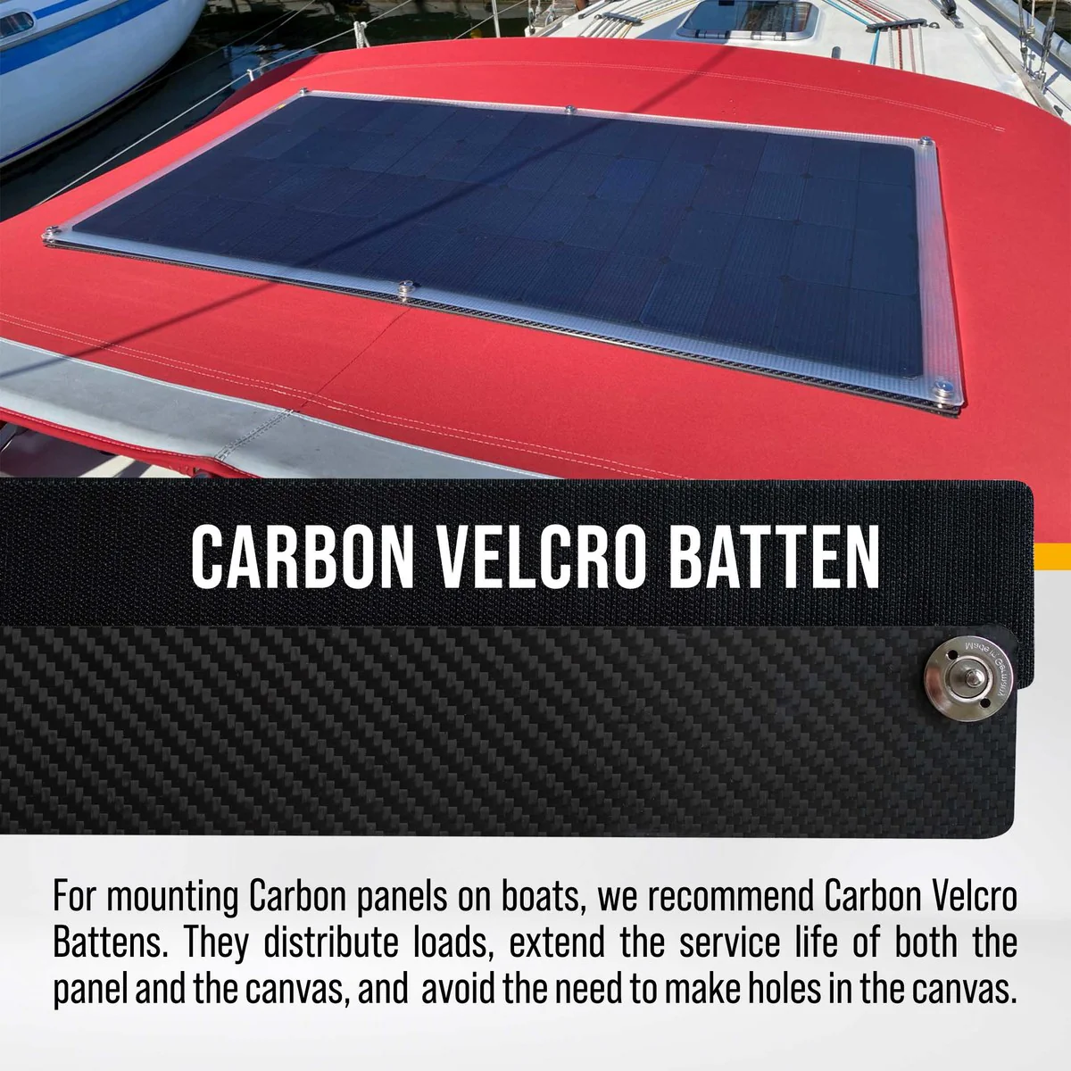 SUNBEAMsystem Klittenband Latten voor carbon 107x55 - Image 2