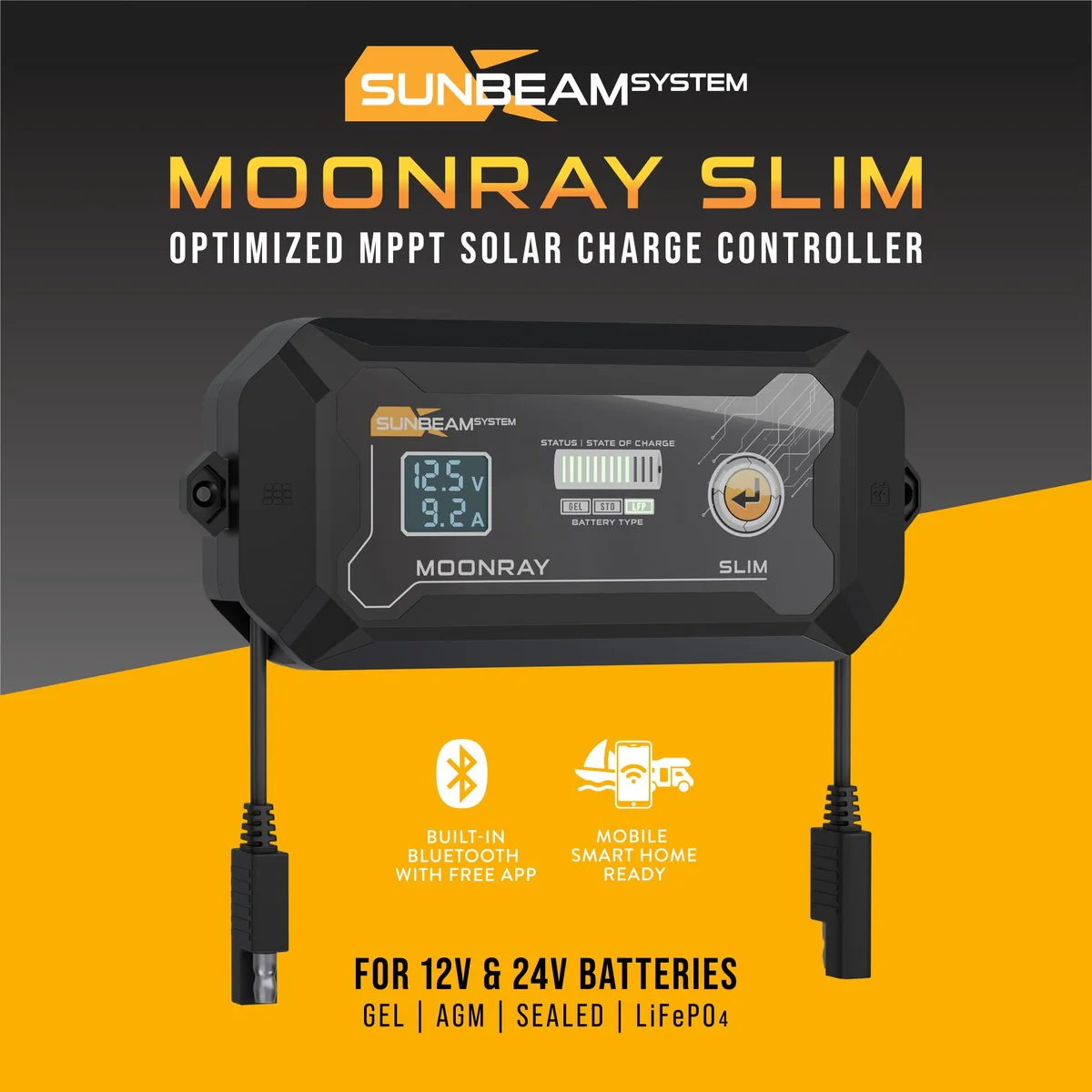 SUNBEAMsystem MoonRay Slim 15A MPPT 12/24 Volt laadregelaar - Image 5