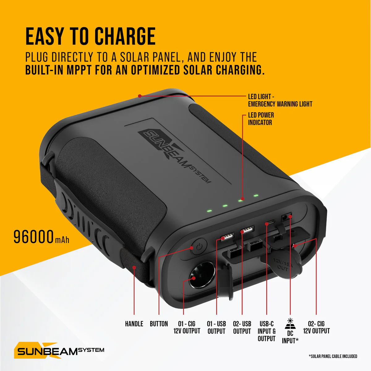 SUNBEAMsystem Smart Power Station Powerbank MPPT 300Wh Gen2 - Image 3