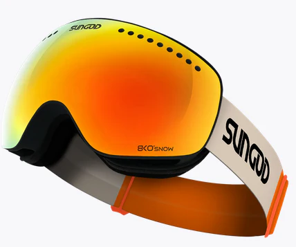 SunGod Snipers Skibril - Beige/Zwart