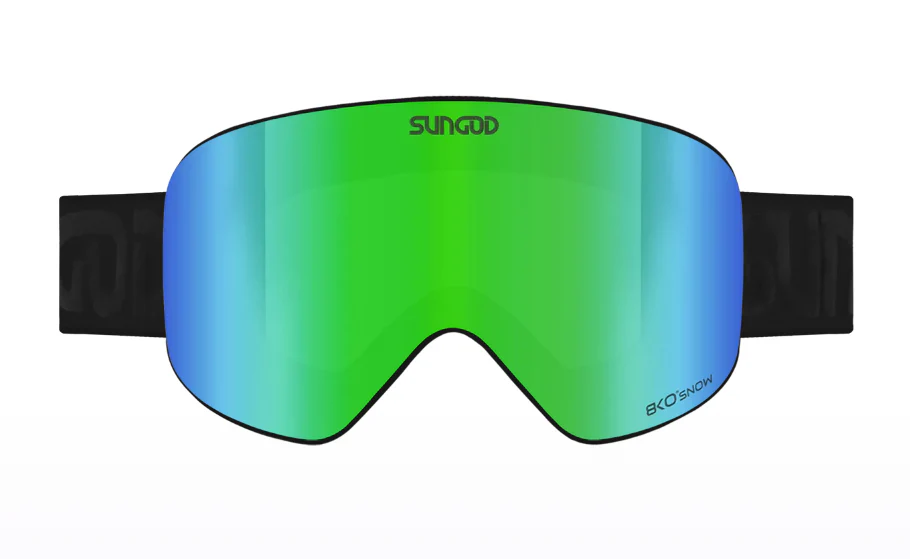SunGod Vanguards Skibril - Zwart/Groen - Image 2