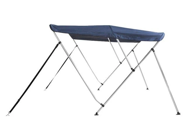 Talamex Biminitop DeLuxe 3 boog aluminium met navy blauw doek - Image 2