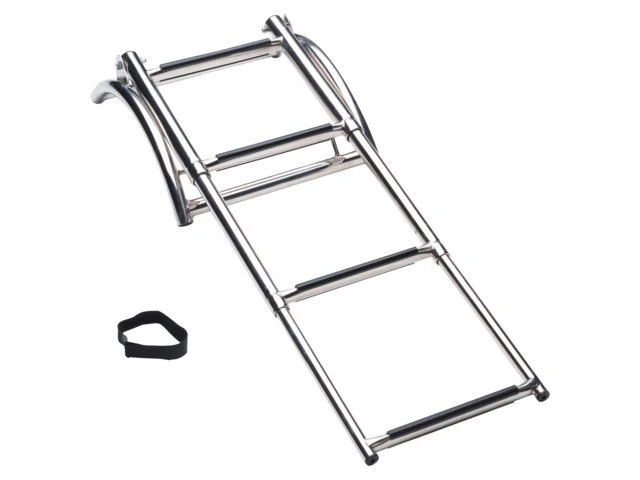 Talamex Opblaasboot RVS Zwemtrap telescopische met 4 treden - Image 3