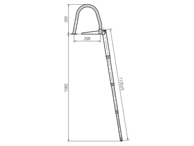 Talamex RVS Zwemtrap 4 treden telescopisch en opklapbaar met handreling - Image 4