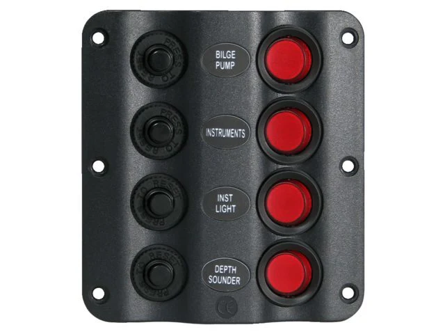 Talamex Schakelpaneel Wave 4 schakelaars 12 Volt