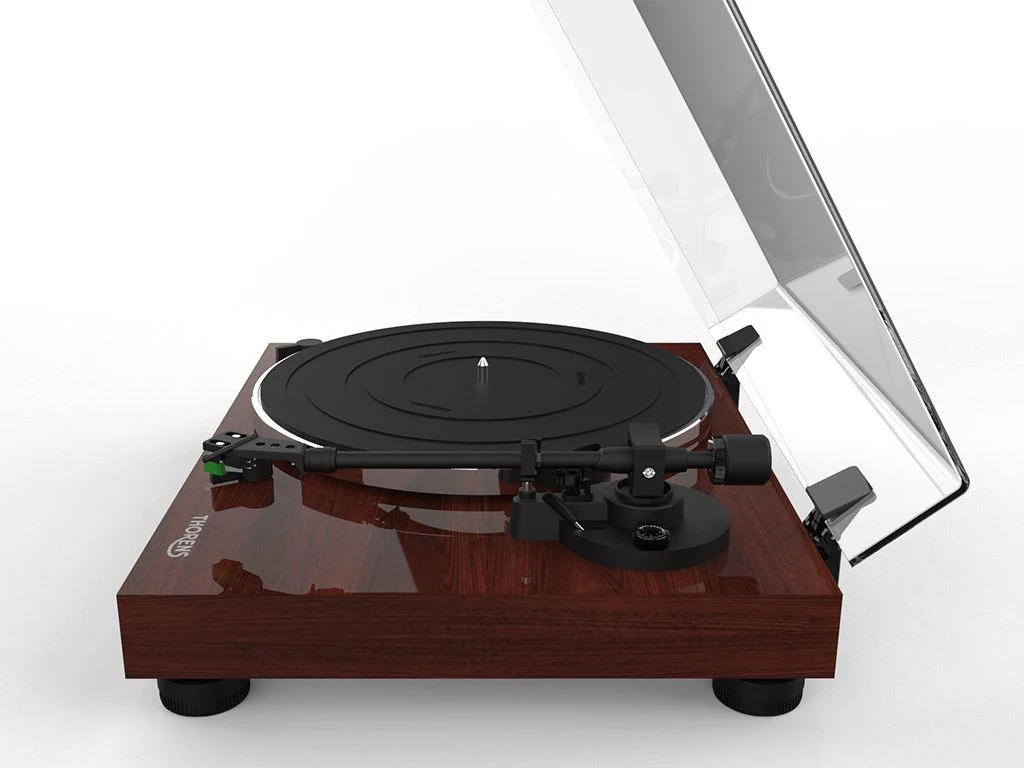 Thorens TD 202 walnoot handmatige snaaraangedreven platenspeler - Image 3