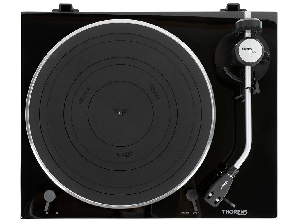 Thorens TD 204 zwart handmatige snaaraangedreven platenspeler - Image 2