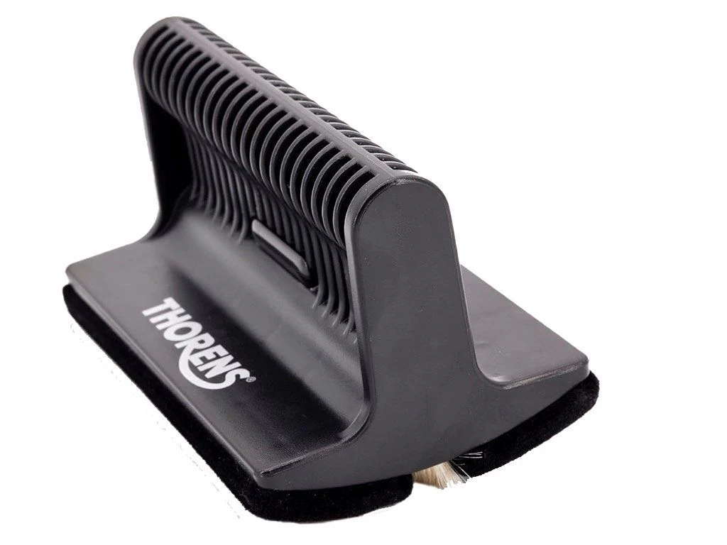 Thorens Vinylbrush platenborstel met geitenhaar en fluweel voor het reinigen van platen - Image 3