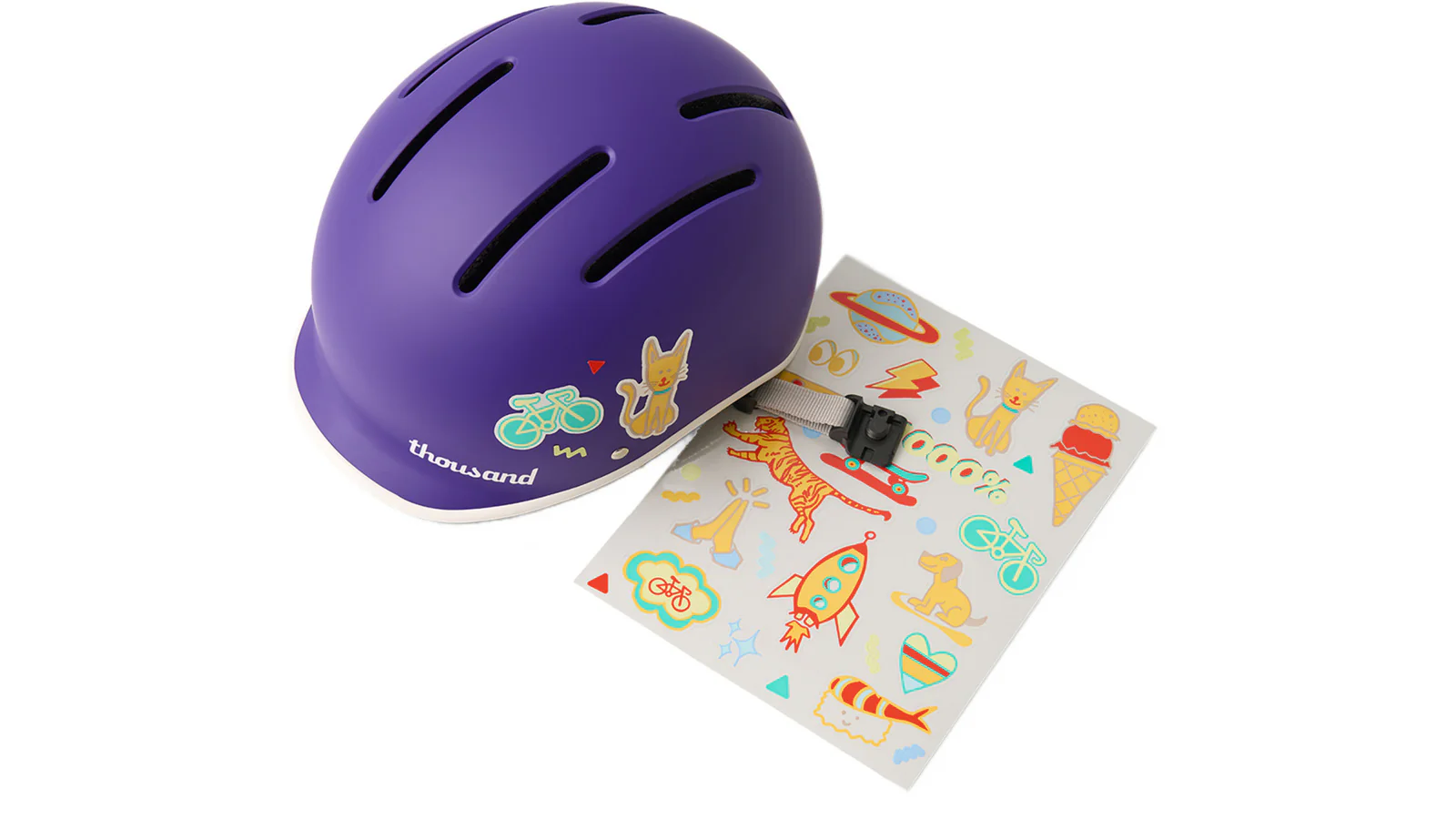 Thousand Jr. Kids Fietshelm kinder - Party Purple - Image 4