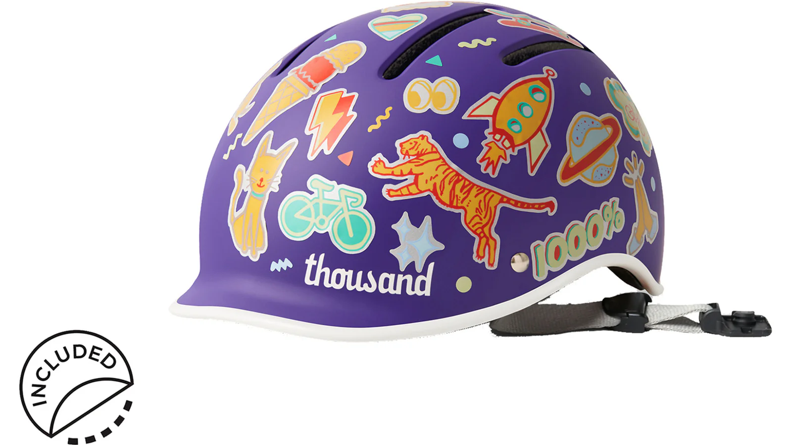 Thousand Jr. Kids Fietshelm kinder - Party Purple - Image 7