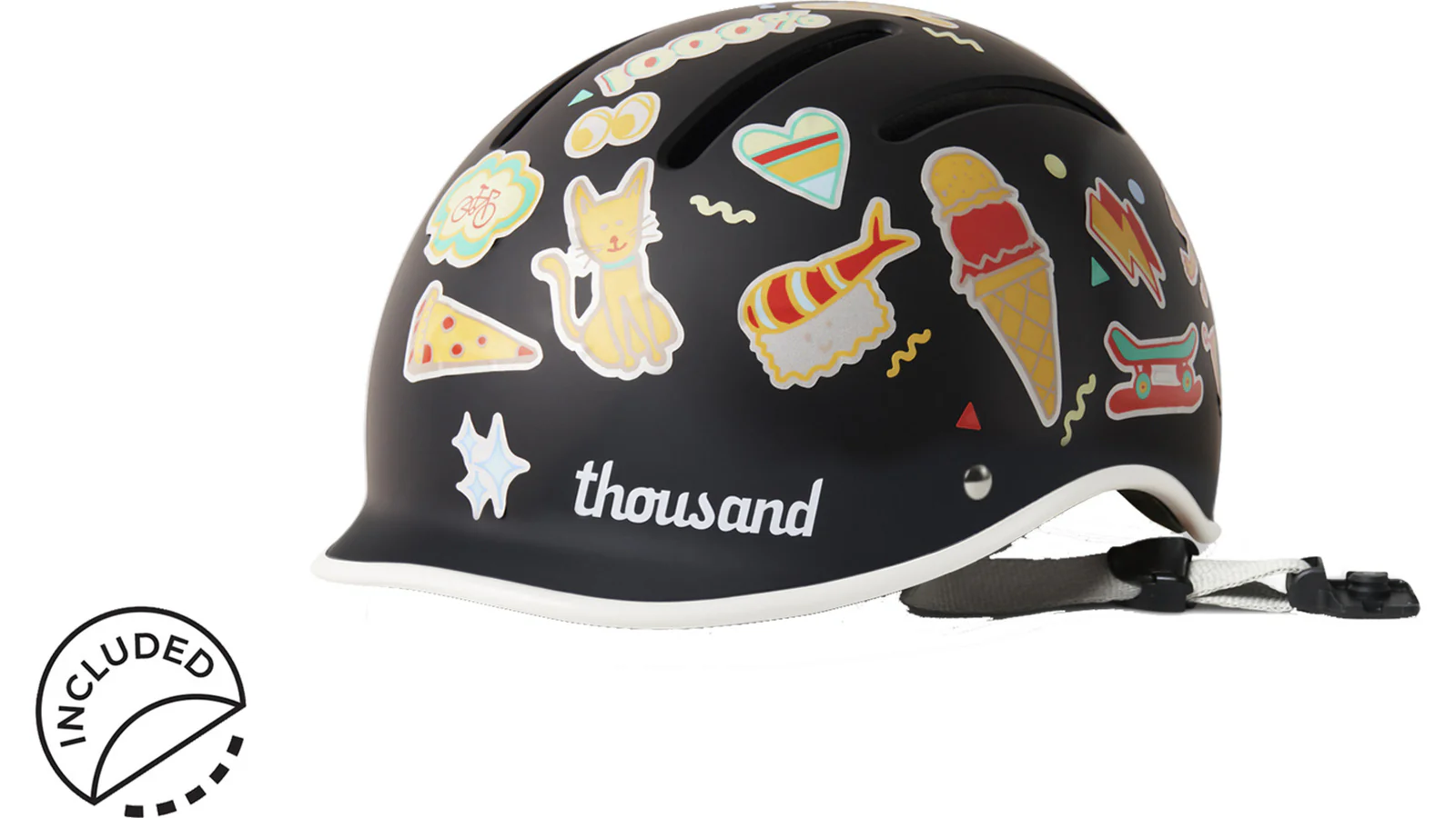 Thousand Jr. Kids Fietshelm kinder - Zwart - Image 8