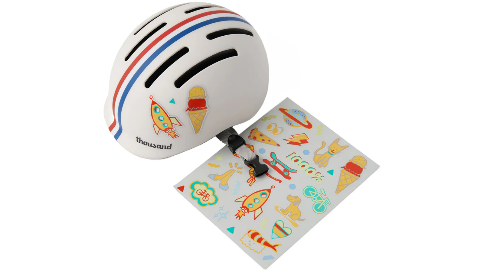Thousand Jr. Toddler Fietshelm Kinder - Speedway Crème - Image 6