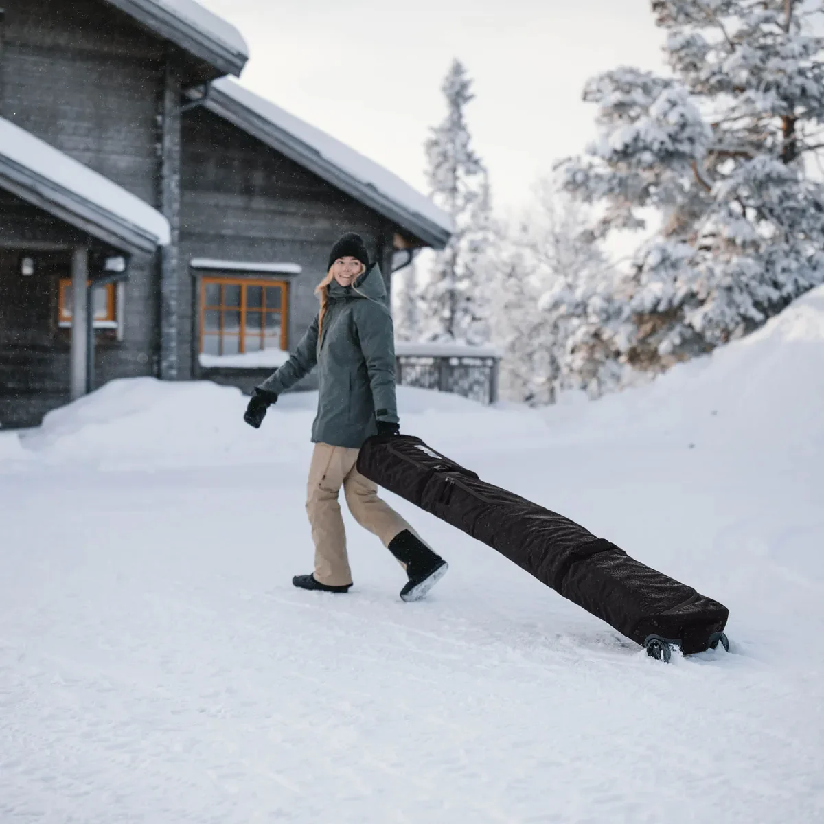 Thule RoundTrip Snowboard roller 165 cm snowboardtas zwart - Image 5