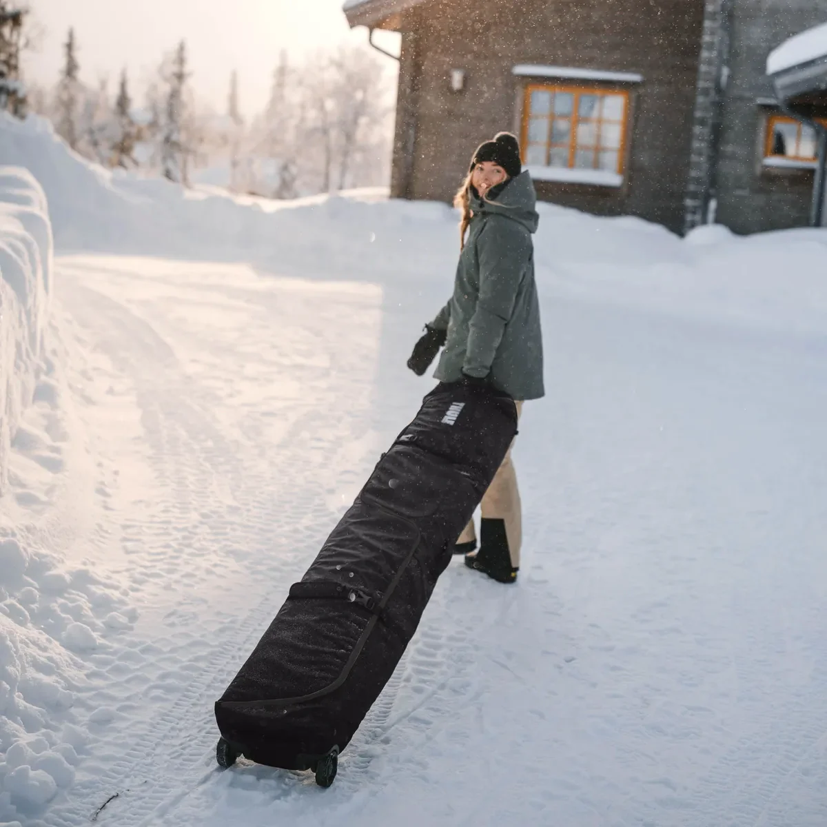 Thule RoundTrip Snowboard roller 165 cm snowboardtas zwart - Image 6