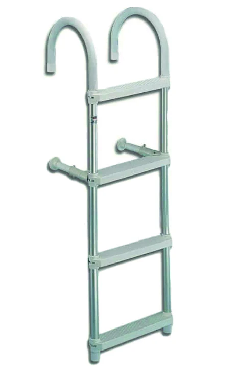 Trem Zwemtrap 4 treden geanodiseerd
