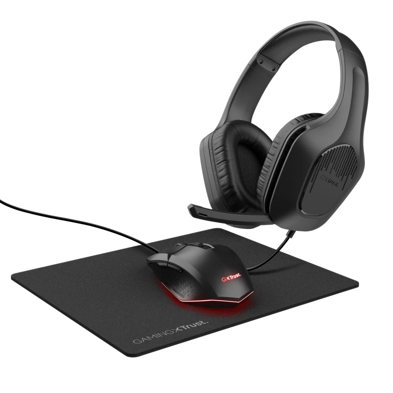 Trust GXT790 TRIDOX Gaming headset met muis en muismat