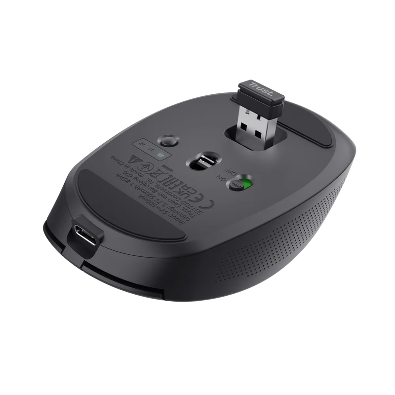 Trust OZAA Compact zwart slimme stille muis - Image 5