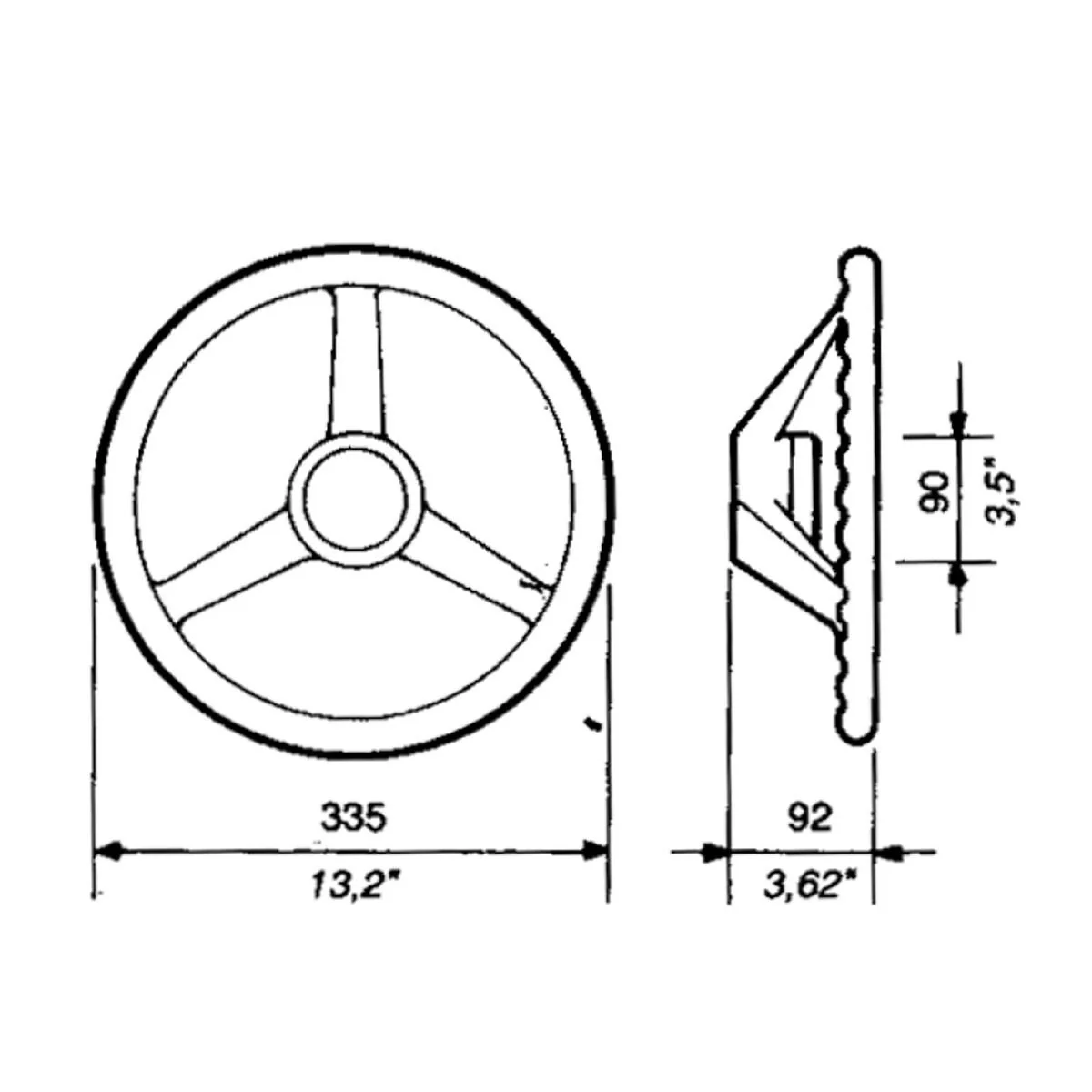 Ultraflex V32B stuurwiel Ø 33.5 cm zwart - Image 5