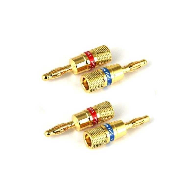 Van Den Hul Banana connector 3,0mm 4 units per package