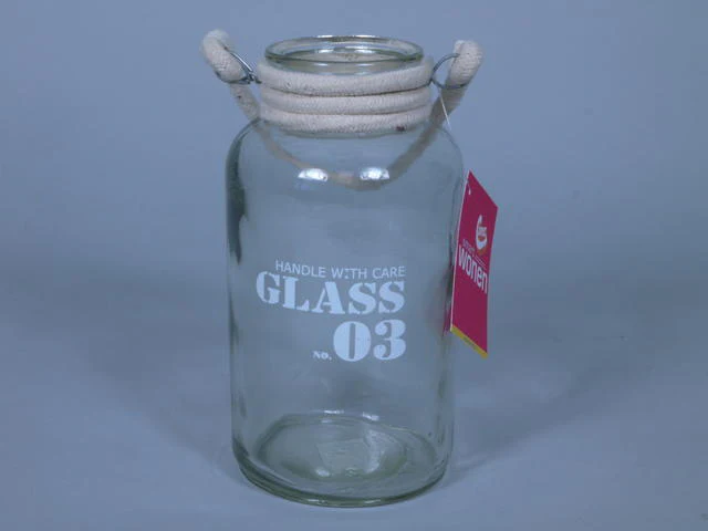Van Manen Pot 95525 glas met touw hengsel no 3