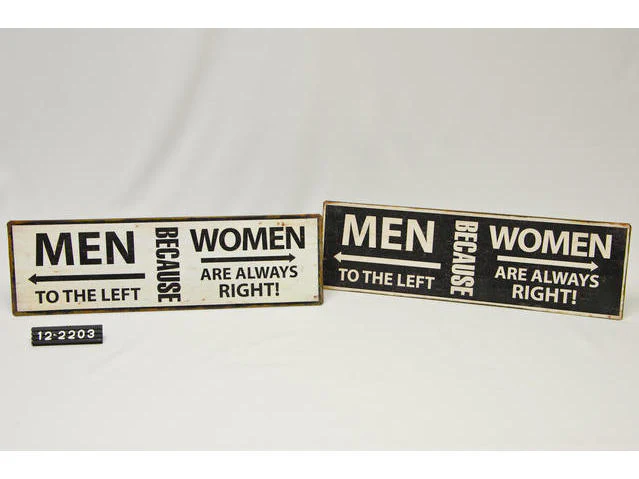 Van Manen Tekstbord Men/Women