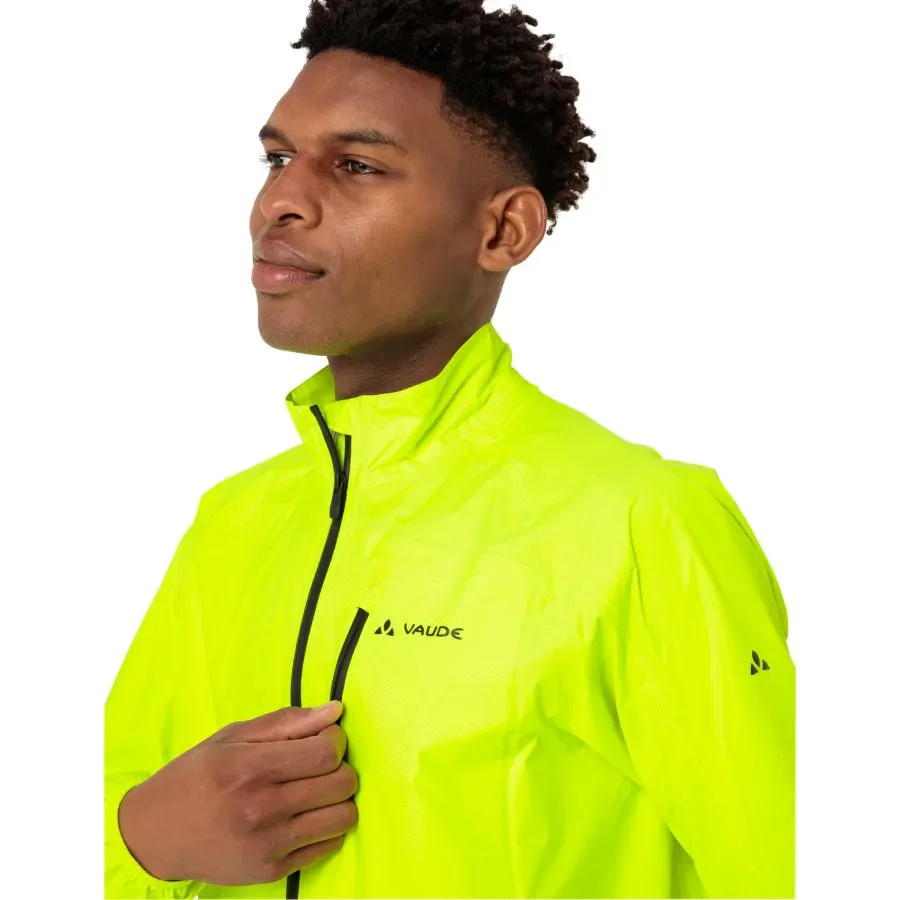 Vaude Drop III regenjack heren neon geel - Image 3