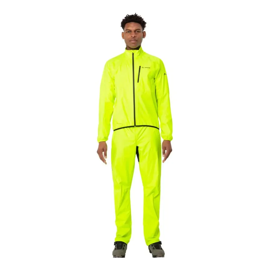 Vaude Drop III regenjack heren neon geel - Image 4