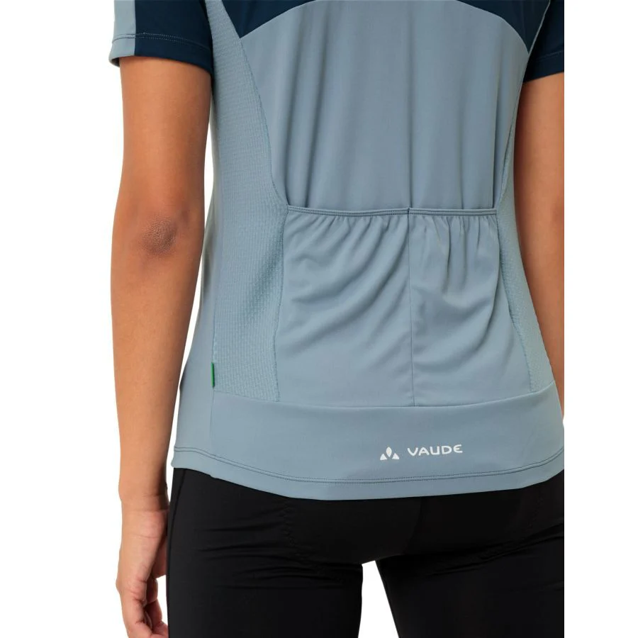 Vaude Matera FZ Tricot fietsshirt korte mouwen blauw dames - Image 4