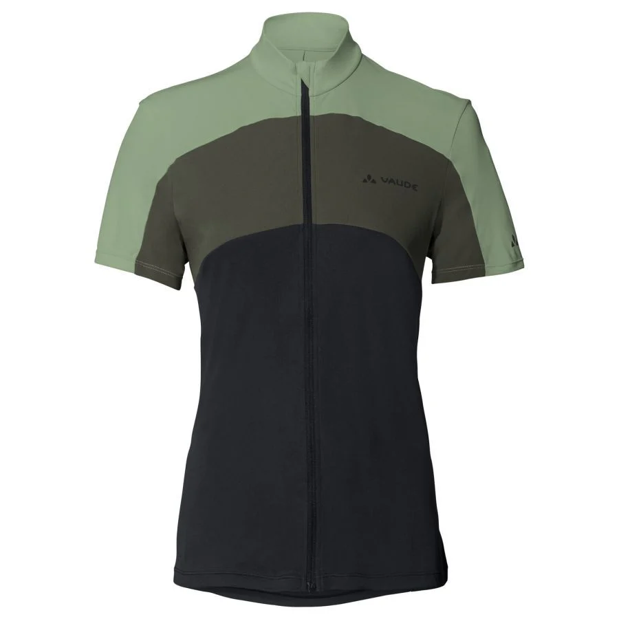 Vaude Matera FZ Tricot fietsshirt korte mouwen groen dames