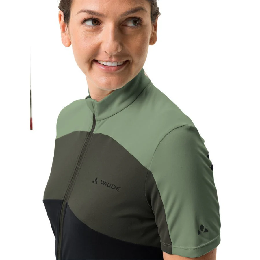 Vaude Matera FZ Tricot fietsshirt korte mouwen groen dames - Image 5