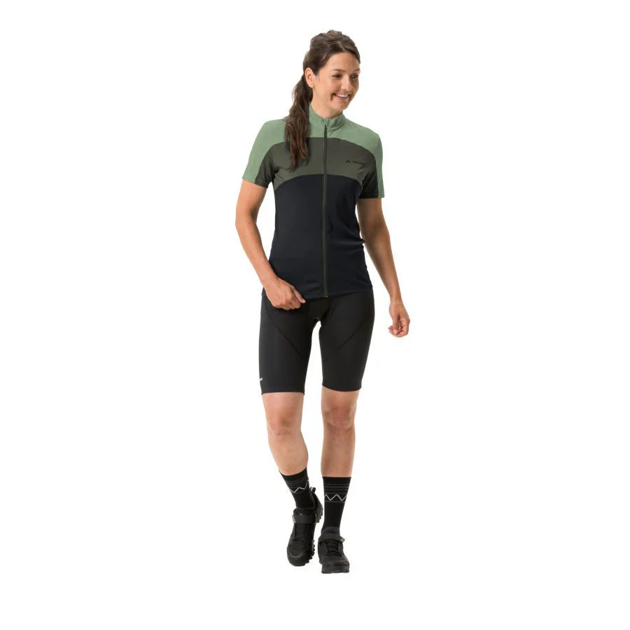 Vaude Matera FZ Tricot fietsshirt korte mouwen groen dames - Image 7