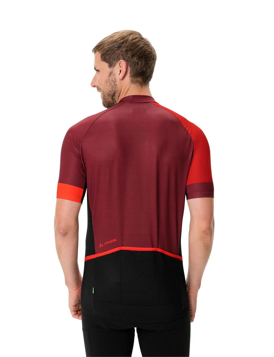 Vaude Posta FZ Tricot fietsshirt korte mouwen rood heren - Image 3