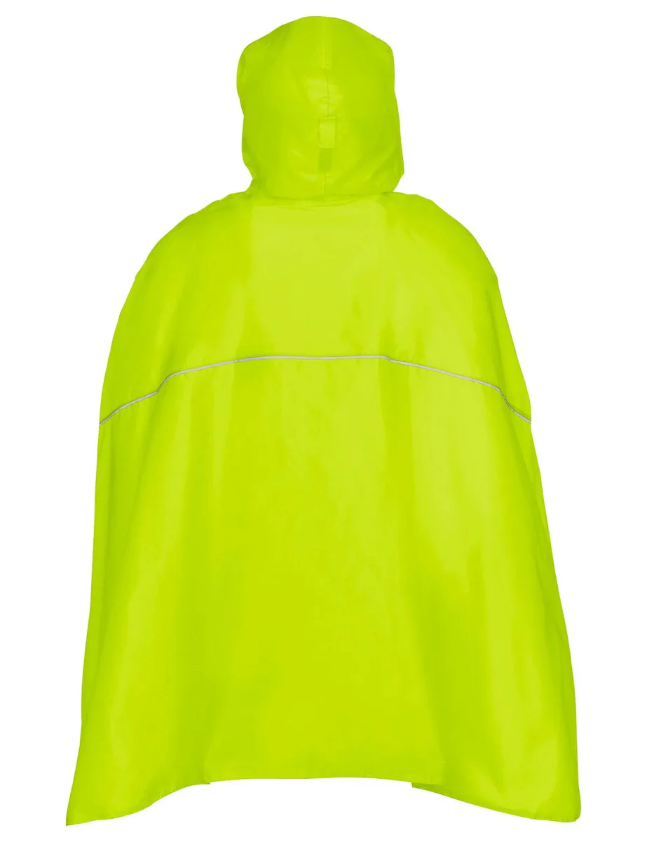 Vaude Valdipino regenponcho unisex neon geel - Image 2
