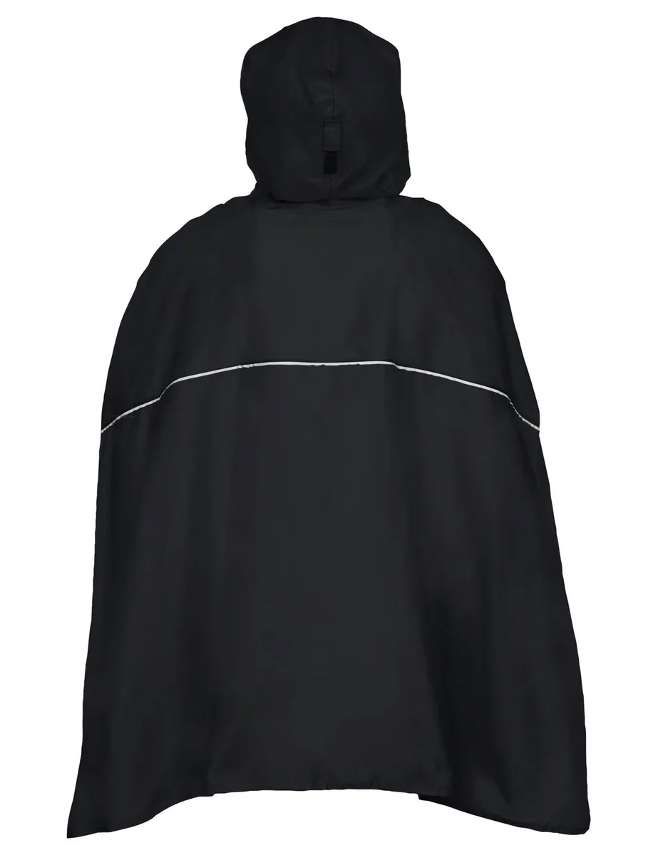 Vaude Valdipino regenponcho unisex zwart - Image 2