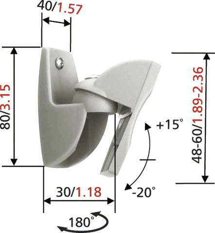 Vogels VLB500B (paar) draai-kantelbaar tot 5 kg - Image 4