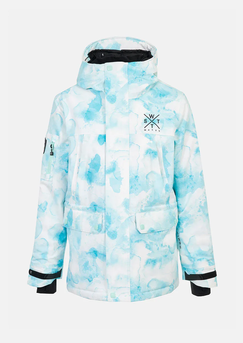 WATTS Clever Ski Jas Dames Lichtbauw/Wit