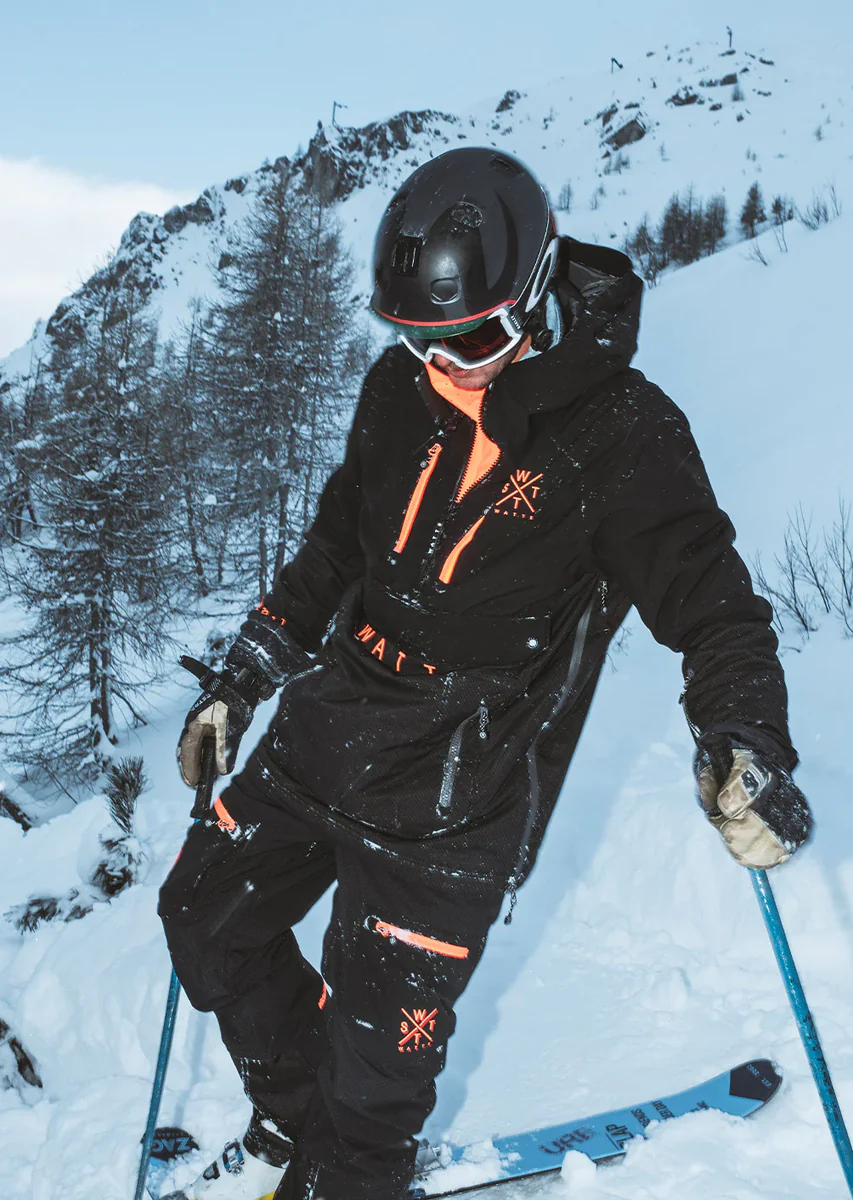 WATTS Jump Ski Jas Heren - Donkergrijs/Oranje - Image 6