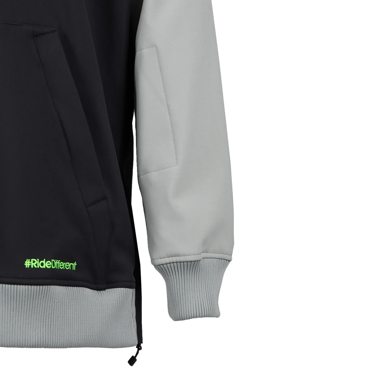 WATTS Orbital Softshell Ski Jas - Lichtgrijs/Groen - Image 3